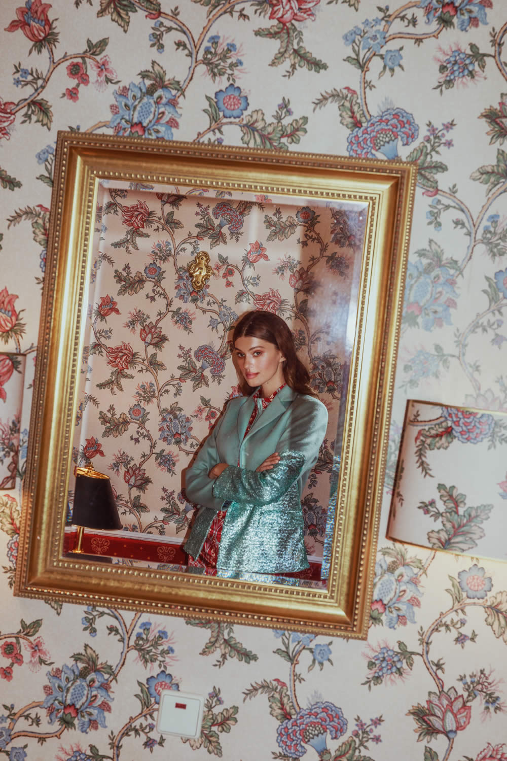 NCM Bähr Ophelia Designer Pailletten Jacke türkis Kaschmir