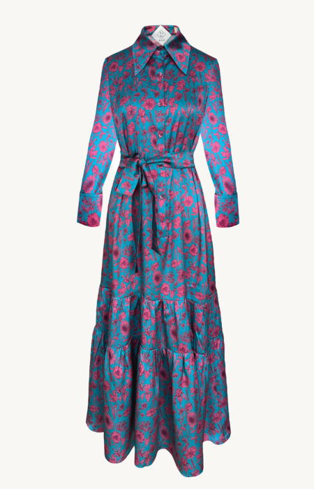 Maxikleid aus Seide