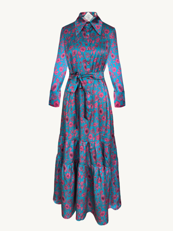 Maxikleid aus Seide
