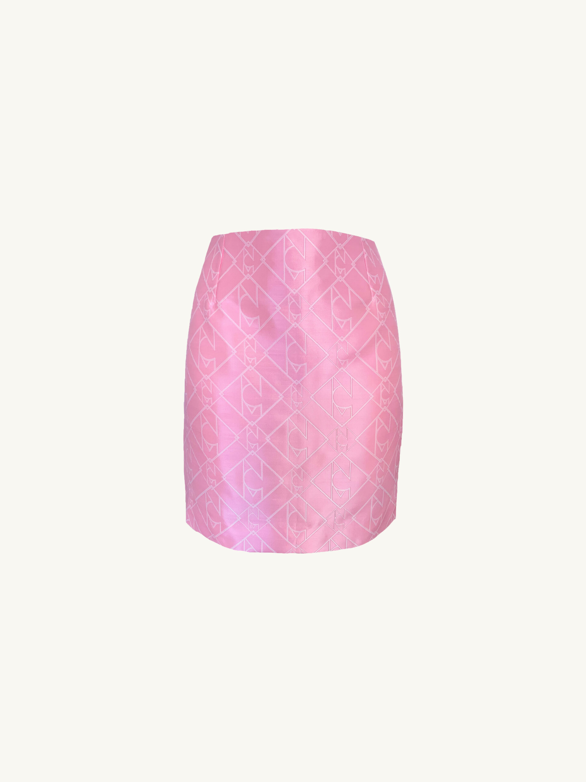 Minirock aus Logo Jacquard rosa