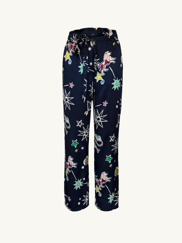 Seidenhose mit Sternzeichen print
